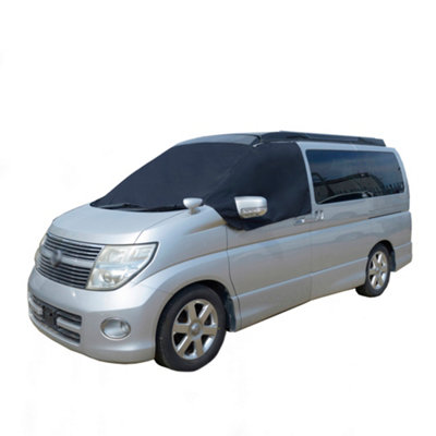 Uk Custom Covers Nissan Elgrand E51 Windscreen Cover 2002-2010Black from B&Q