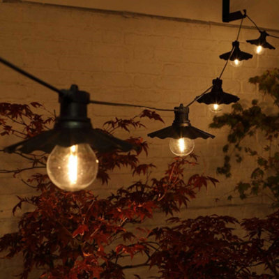 Noma Scalloped Saucer Bulb Festoon String 6 Lights Garden Outdoor Indoor Mains from B&Q