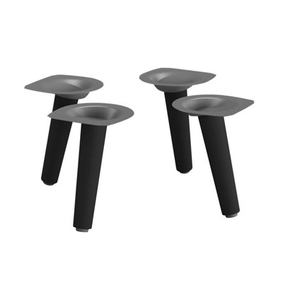 B&Q -  BlackWooden Scandinavian Replacement Furniture Legs