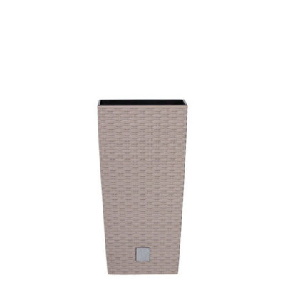 Urbn-Living BeigeSet Of 133Cm Rato Rattan Design Plant Pots from B&Q
