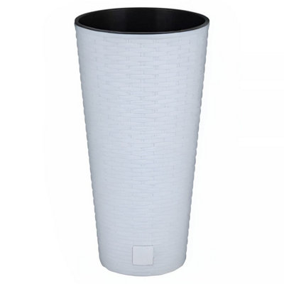 Urbn-Living WhiteSet Of 1Rato Round Flower Pot38X20X20Cm from B&Q