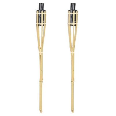 Urbn-Living Set Of 22Ft Bamboo Torch LanternOutdoor Lighting Burner from B&Q