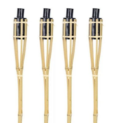 Urbn-Living Set Of 42Ft Bamboo Torch LanternOutdoor Lighting Burner from B&Q