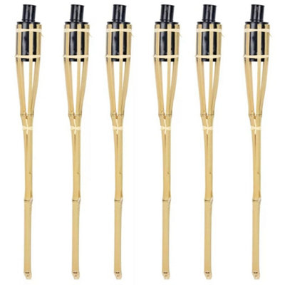 Urbn-Living Set Of 62Ft Bamboo Torch LanternOutdoor Lighting Burner from B&Q