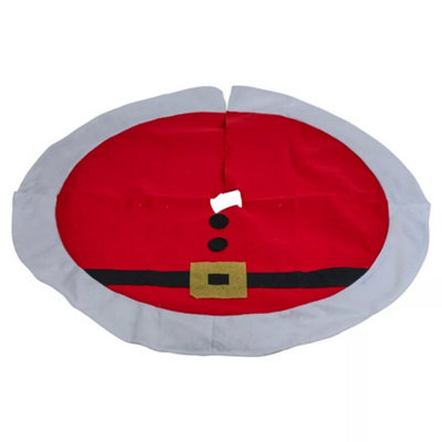 Urbn-Living Santa Coat90Cm Santa & Reindeer Christmas Tree Skirt from B&Q