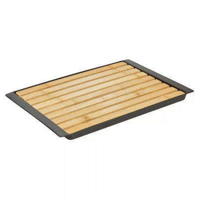 Urbn-Living Bamboo Bread Cutting Board With Crumb Tray from B&Q
