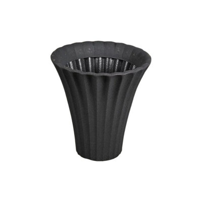 Urbn-Living AnthraciteSet Of 1Large Flower-Shaped Plastic Planters from B&Q