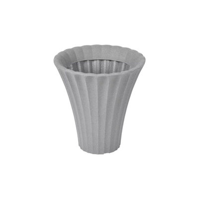 Urbn-Living GreySet Of 1Large Flower-Shaped Plastic Planters from B&Q