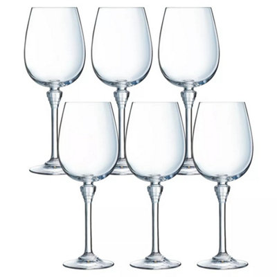 Urbn-Living Set Of 6350Ml Eclat Cristal Amarante Stemmed Wine Glasses
