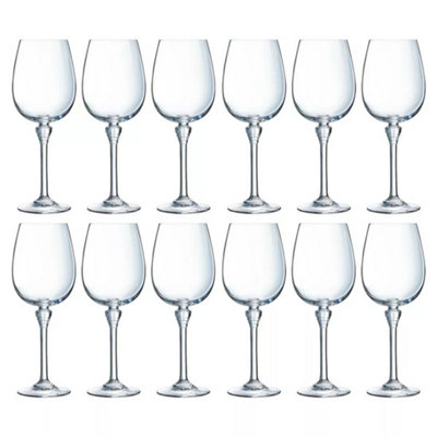 Urbn-Living Set Of 12350Ml Eclat Cristal Amarante Stemmed Wine Glasses