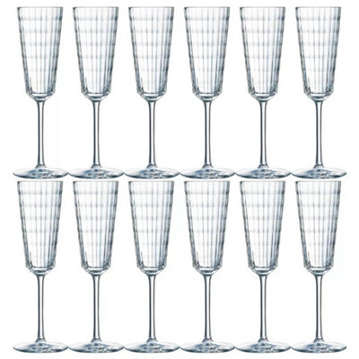 Urbn-Living Set Of 12170Ml Eclat Cristal D'arques Iroko Crystal Champagne Flute from B&Q