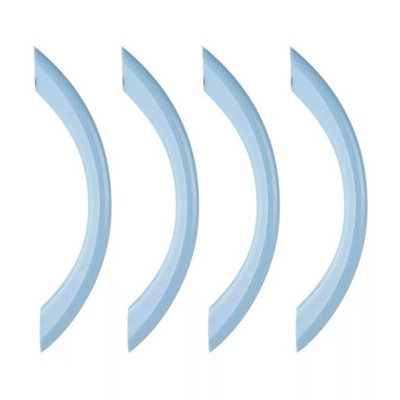 Urbn-Living Set Of 4Blue Semi Circle Handle from B&Q