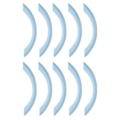 Urbn-Living Set Of 10Blue Semi Circle Handle from B&Q