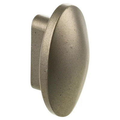 B&Q -  SilverSet Of 1Plastic Oval Door Knobs And Handles