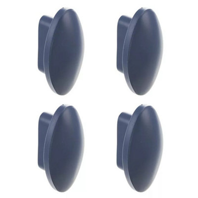 B&Q -  BlueSet Of 4Plastic Oval Door Knobs And Handles