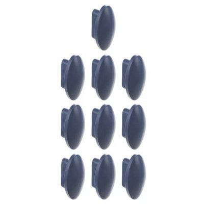 B&Q -  BlueSet Of 10Plastic Oval Door Knobs And Handles