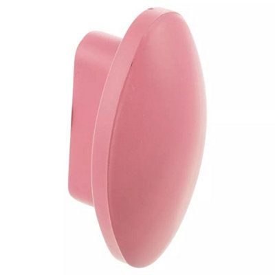 B&Q -  PinkSet Of 10Plastic Oval Door Knobs And Handles