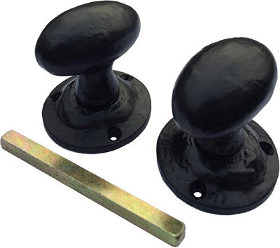 Mortice Knob Set Oval Unsprung 63mmLinx from B&Q