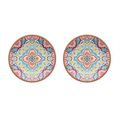 Purely Home Rio Corte Melamine Side PlatesSet Of 2 from B&Q