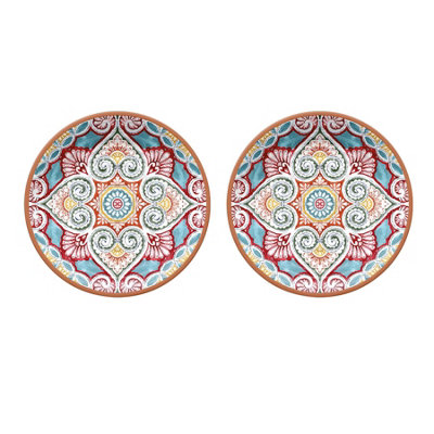 Purely Home Rio Corte Melamine Dinner PlatesSet Of 2 from B&Q