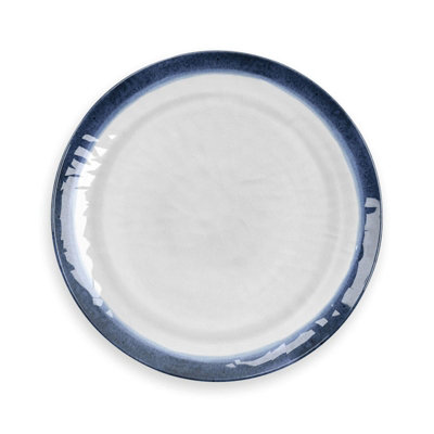 Purely Home Coastal Melamine Dinner PlatesSet Of 5 from B&Q