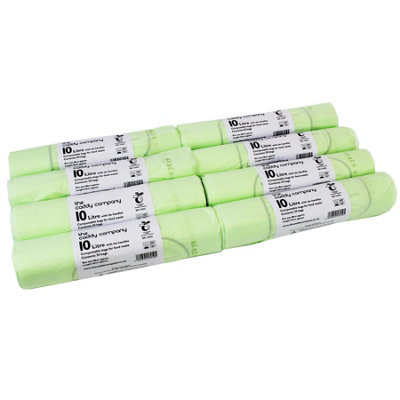 10L Tie-Handle Caddy Company Compostable Caddy Liners8 Rolls from B&Q