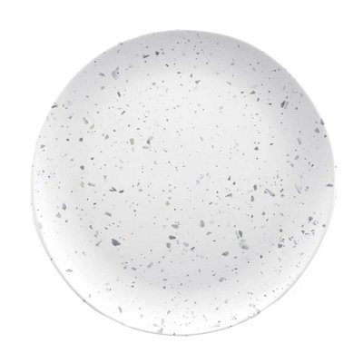Purely Home Terrazzo Melamine Dinner PlatesSet Of 6 from B&Q