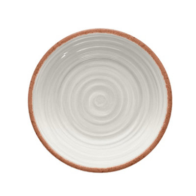Purely Home Rustic Swirl Ivory Melamine Side Plate from B&Q