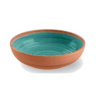 Purely Home Rustic Swirl Turquoise Melamine Bowls from B&Q