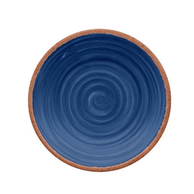 Purely Home Rustic Swirl Indigo Melamine Side PlatesSet Of 4 from B&Q