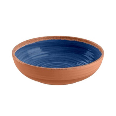 Purely Home Rustic Swirl Indigo Melamine BowlsSet Of 8 from B&Q
