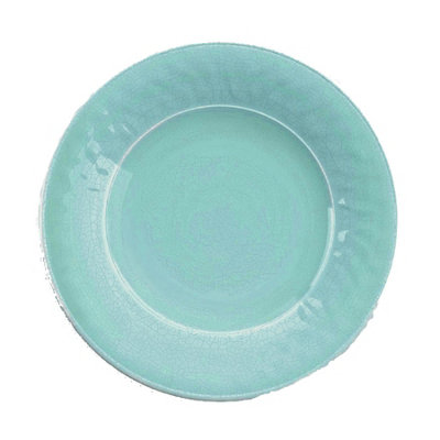 Purely Home Crackle Turquoise Melamine Dinner Plate from B&Q