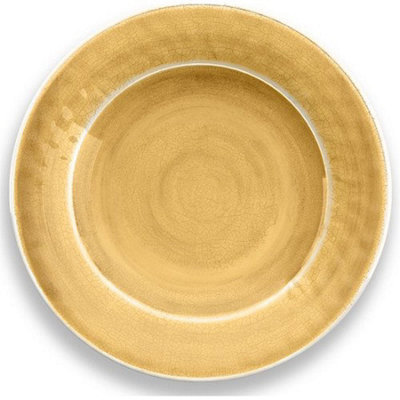 Purely Home Crackle Gold Melamine Dinner PlatesSet Of 4 from B&Q