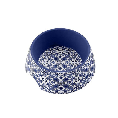 Purely Home Navy Melamine Pet BowlMedium Food Bowl For Dogs from B&Q