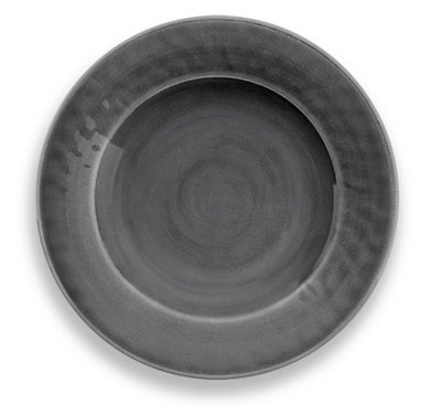 Purely Home Crackle Grey Melamine Dinner PlatesSet Of 6 from B&Q