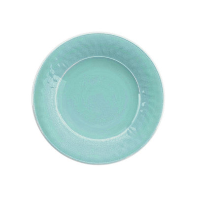 Purely Home Crackle Turquoise Melamine Side PlatesSet Of 8 from B&Q
