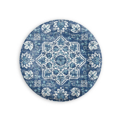Purely Home Atlantic Blue Melamine  Side PlatesSet Of 4 from B&Q