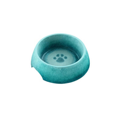 Purely Home Turquoise Melamine Pet BowlSmall Food Bowl For Dogs & Cats from B&Q