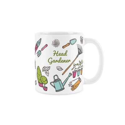 Purely Home Head Gardener MugGardening Gift White Coffee/tea Cup 11OzPresents For Gardeners from B&Q