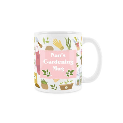 Purely Home Nans Gardening MugGardening White Coffee/tea Gift 11Oz from B&Q