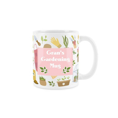 Purely Home Grans Gardening MugGardening White Coffee/tea Gift 11Oz from B&Q