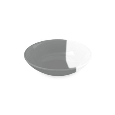 Purely Home Two-Tone Grey Melamine Pet SaucerLow Small Food Bowl For Cats from B&Q
