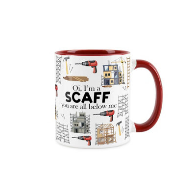 Purely Home Scaffolder Mug Fun Trades GiftWhite Coffee/tea Present from B&Q