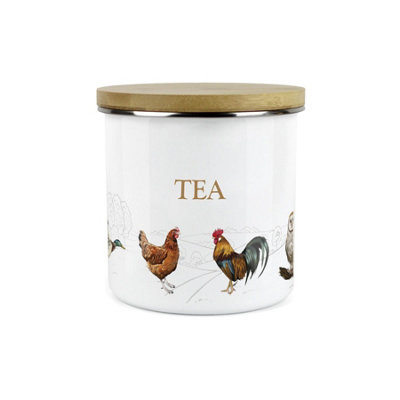 B&Q - Purely HomeCountry FarmTea CanisterKitchen Storage Jar (Large)