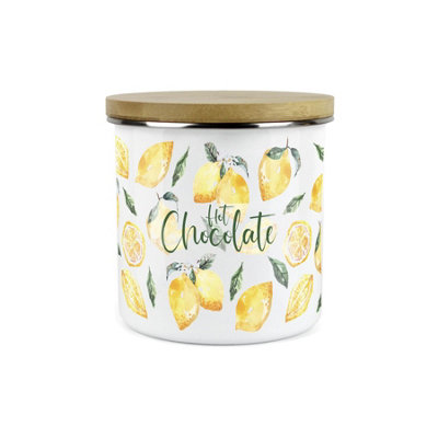 Purely HomeLemonsHot Chocolate Canister Kitchen Storage Jar (Large) from B&Q