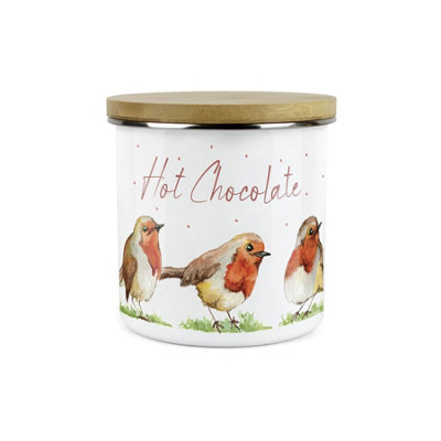 Purely HomeRobinsHot Chocolate Canister Kitchen Storage Jar (Large) from B&Q