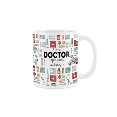 Purely Home  Doctor Mug Fun Trades GiftWhite Coffee/tea Present from B&Q