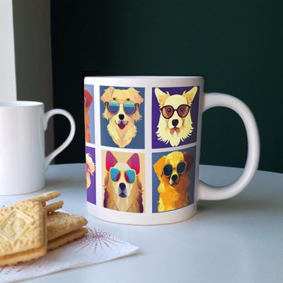 Purely Home Extra Large Big Cool Pets Retrievers Jumbo White Coffee/tea Gift from B&Q