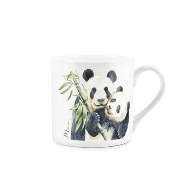 B&Q -  Panda Mum Wildlife MugFine Bone China White Coffee/tea Present Gift