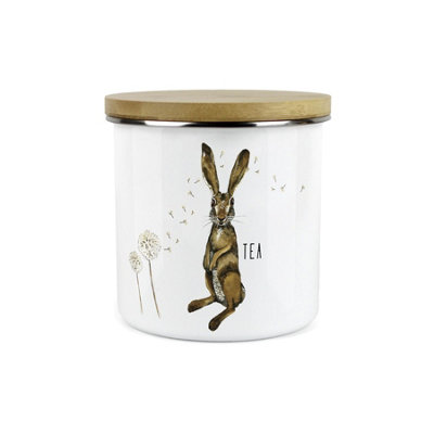 B&Q - Purely HomeHares & DandelionsTea CanisterKitchen Storage Jar (Large)